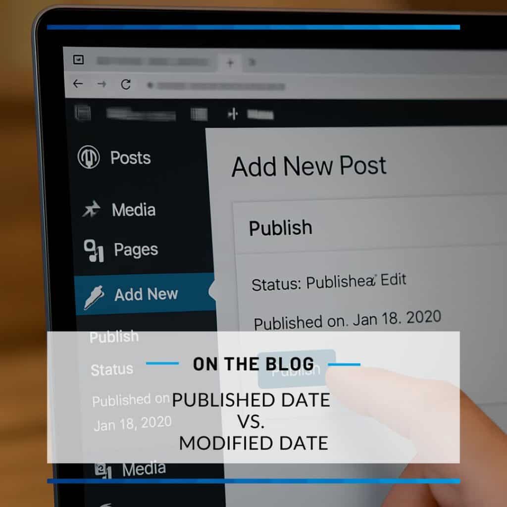 close up of computer monitor selecting publish.